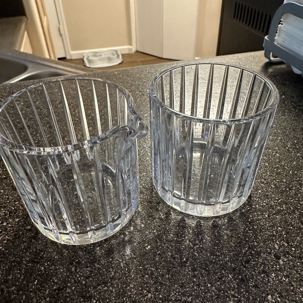 Baccarat Harmonie Sugar Bowl and Creamer